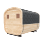 Preview: Fasssauna / Gartensauna / Banja / Quadro 3,0 m mit Balkon